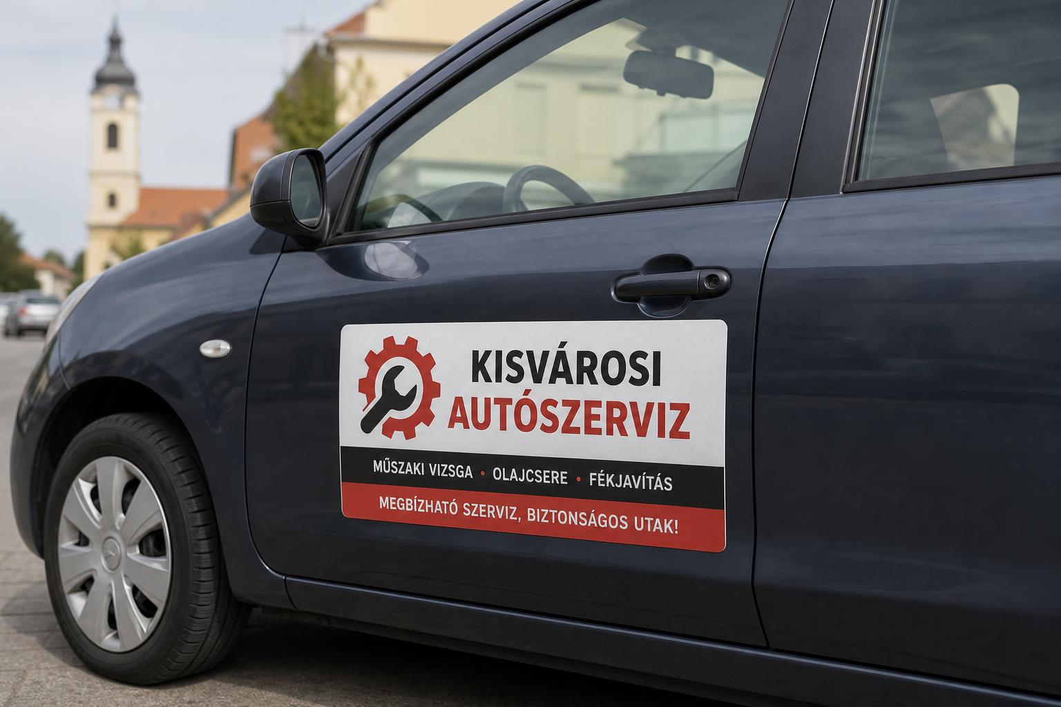 Autómágnes autószervizeknek: mozgó hirdetés a kisvárosi forgalomban - Infinity Reklám