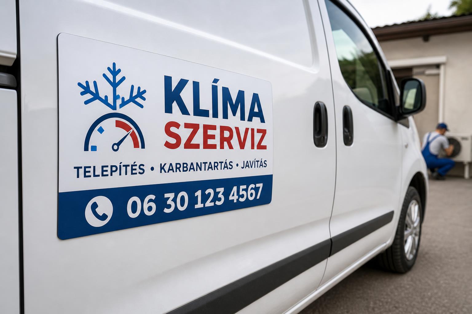 Autómágnes klímaszerelőknek: nyári szezon előtti mozgó hirdetés - Infinity Reklám