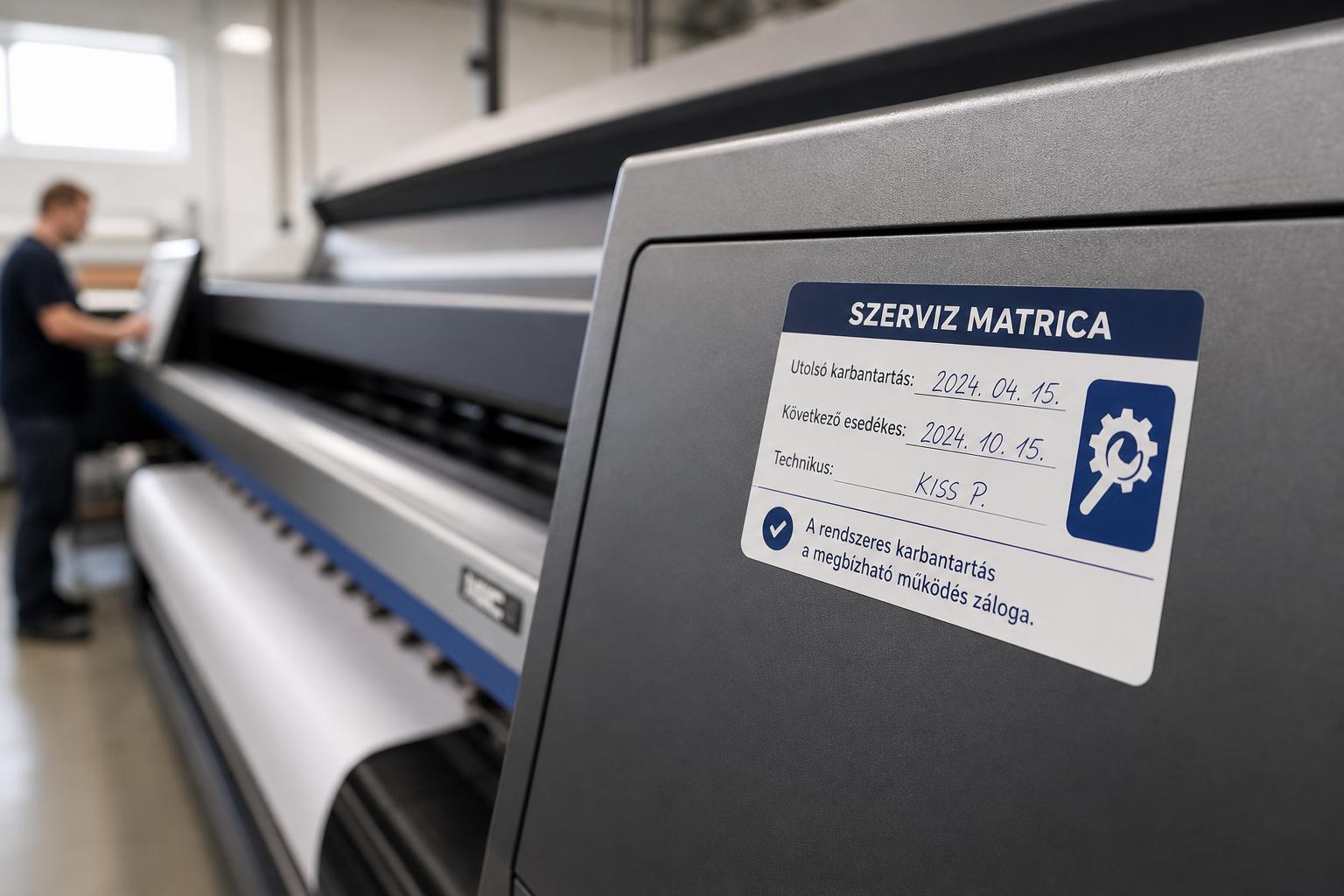 Miért fontos a szerviz matrica? - Infinity Reklám