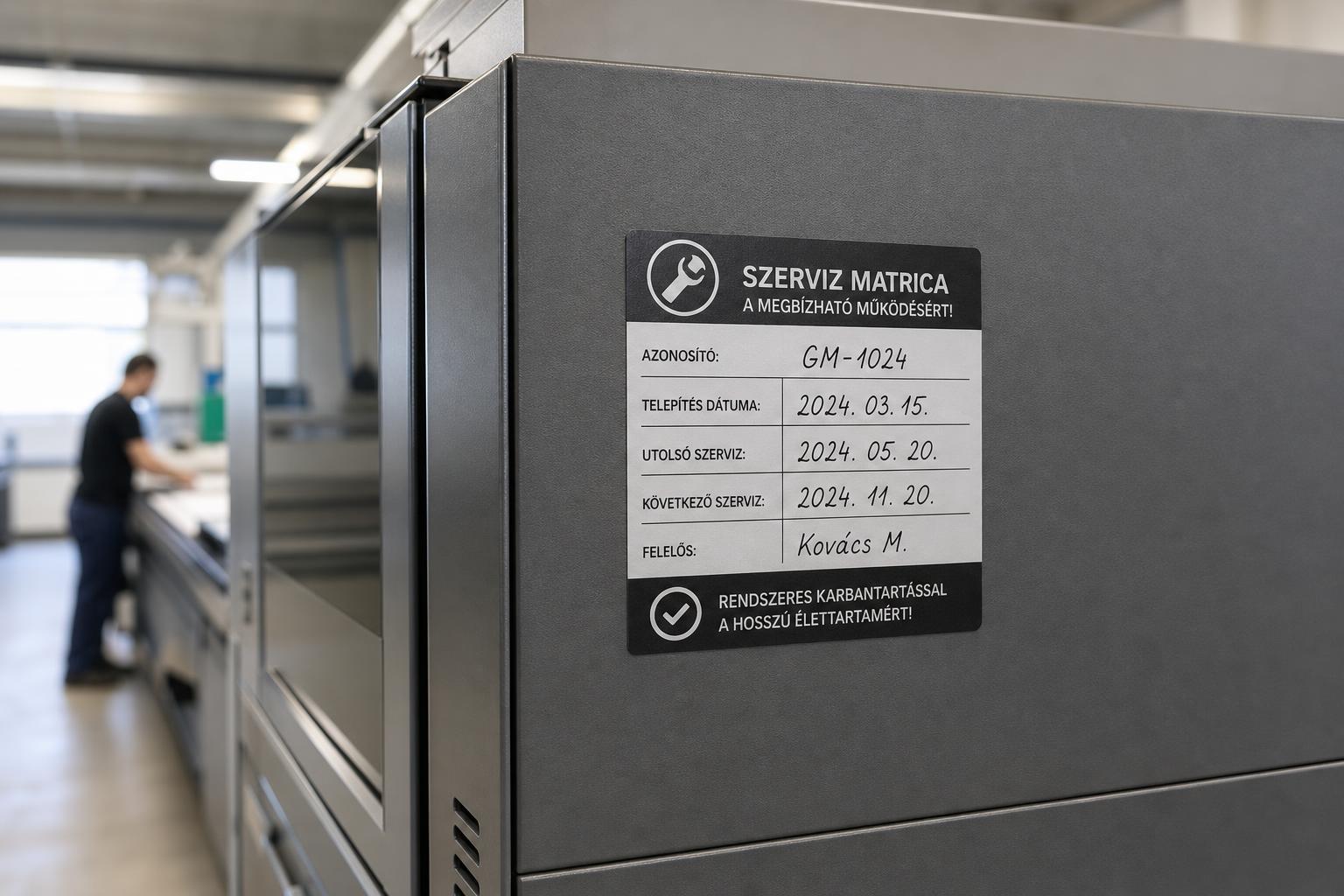 A szerviz matrica előnyei a vállalkozások számára - Infinity Reklám