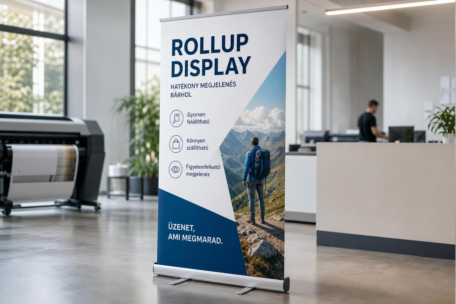 Miért használjunk rollup-displayt? - Infinity Reklám
