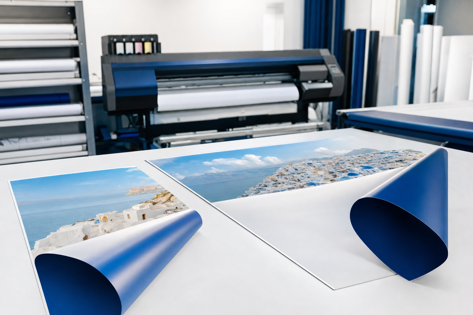 Poszter meret es papir utmutato - A1 A0 blueback - Infinity Graphics
