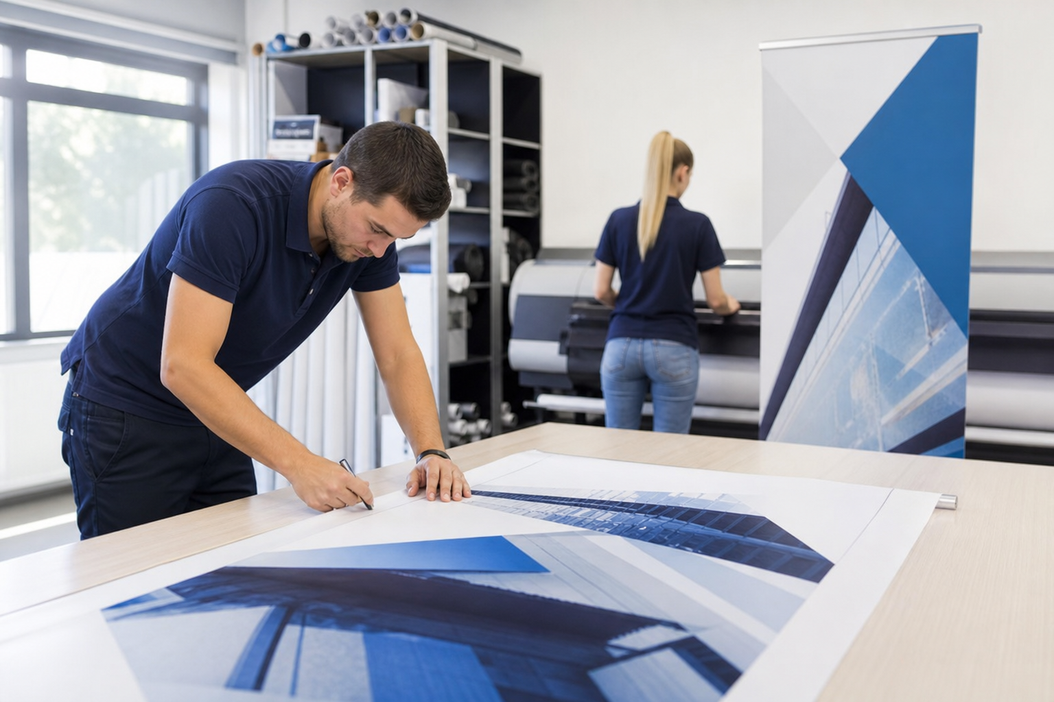 A Roll-up Banner Tervezése és Kivitelezése - Infinity Graphics
