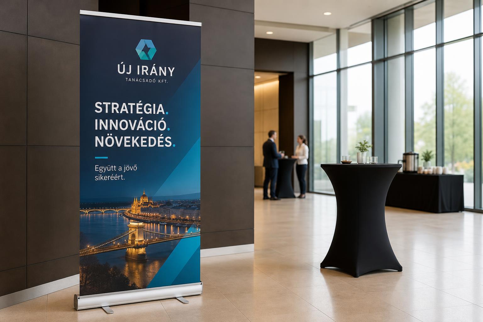 A rollup-display szerepe a vállalati eseményeken - Infinity Reklám